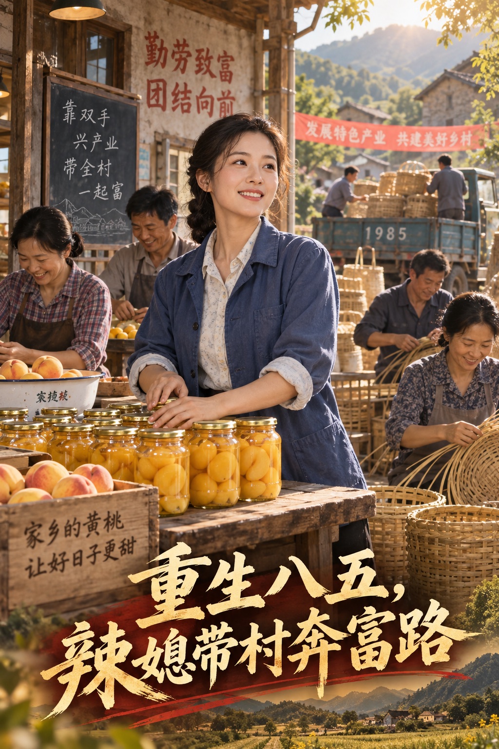 重生八五,辣媳带村奔富路主题封面